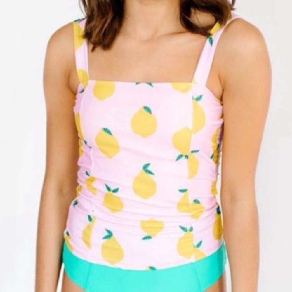 Lime Ricki Tankini Swim Top Lemonade